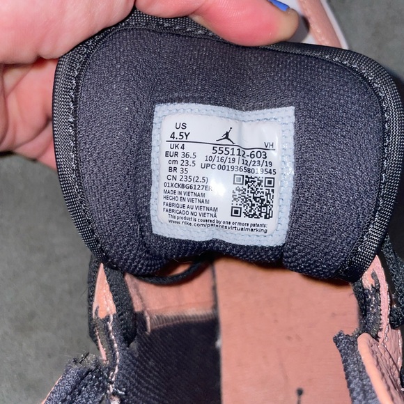 Jordan 1 Mid Pink Quartz (GS) - Picture 5 of 5